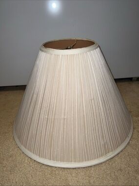 Cream Pleated Lamp Shade